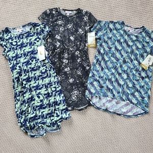 LulaRoe Disney Jack Skellington Girls 8/10 Dress Top
